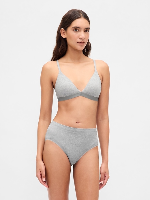 reggiseno triangolare in cotone elasticizzato biologico