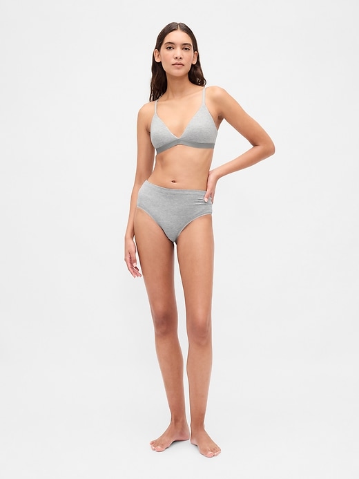 reggiseno triangolare in cotone elasticizzato biologico