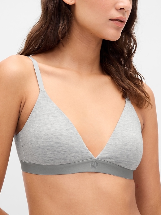 reggiseno triangolare in cotone elasticizzato biologico