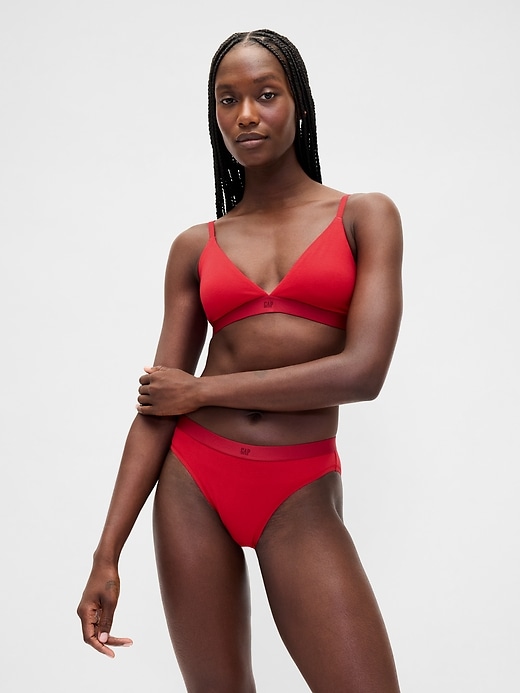 reggiseno triangolare in cotone elasticizzato biologico
