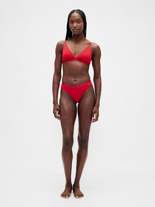 reggiseno triangolare in cotone elasticizzato biologico