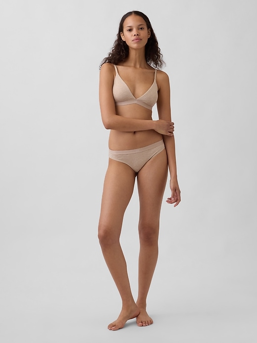 reggiseno triangolare in cotone elasticizzato biologico