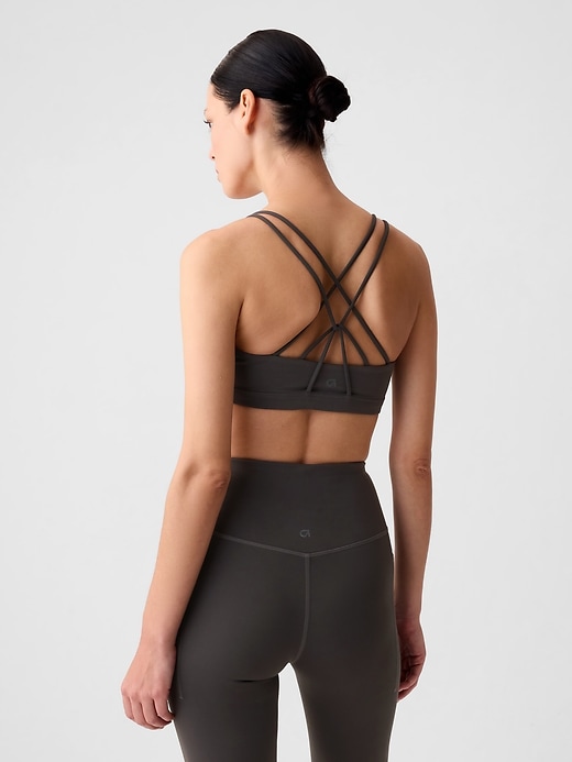 reggiseno sportivo gapfit power medium impact strappy