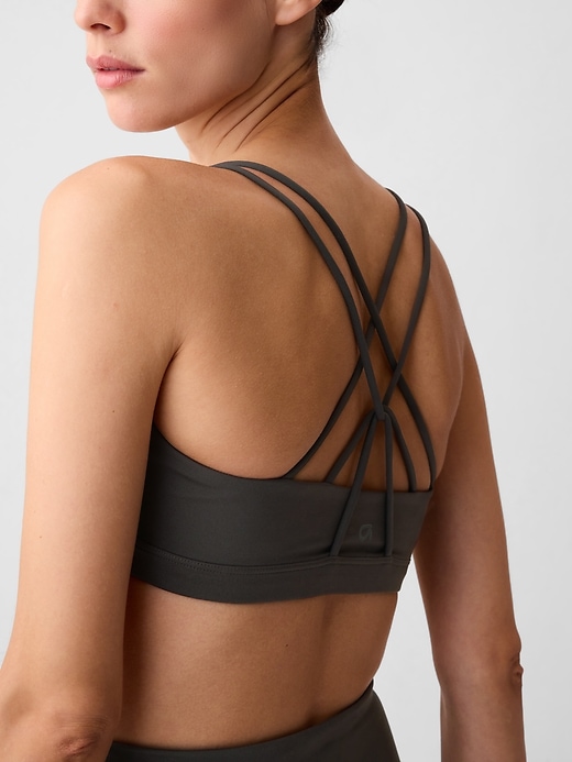 reggiseno sportivo gapfit power medium impact strappy