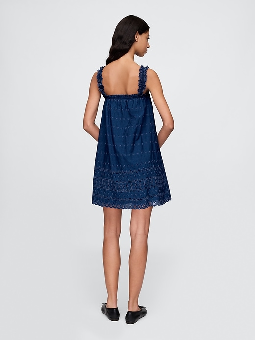 gap × dÔen mini abito con occhielli