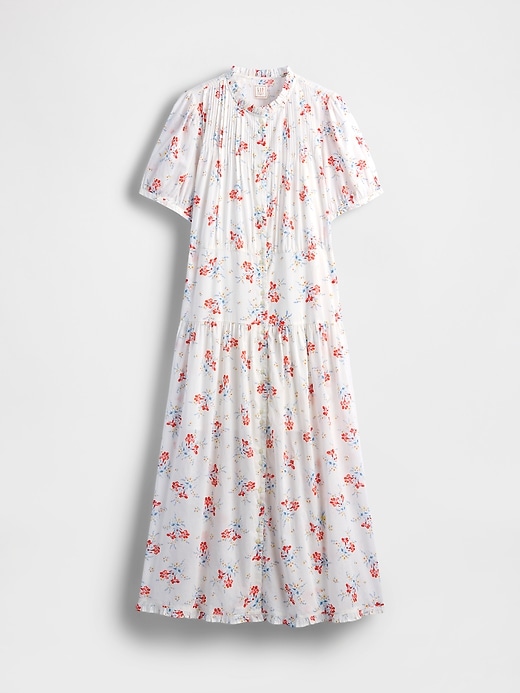 gap × dÔen abito midi floreale con pieghe