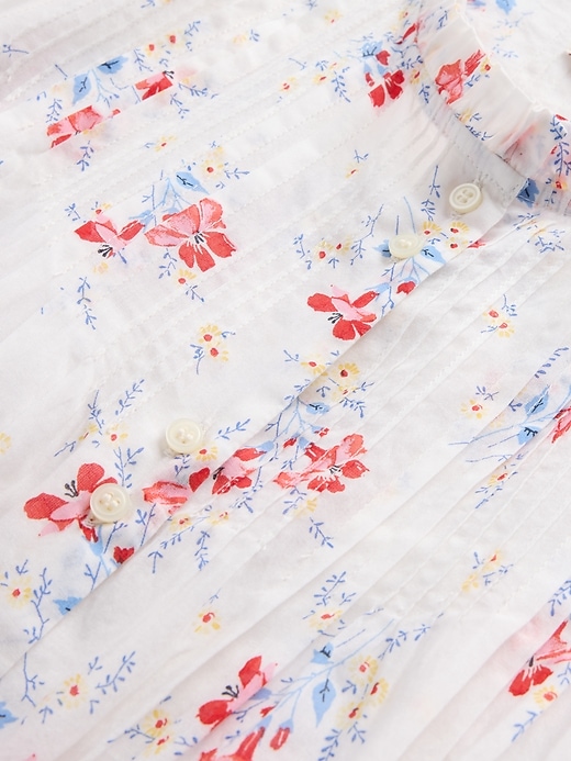 gap × dÔen abito midi floreale con pieghe