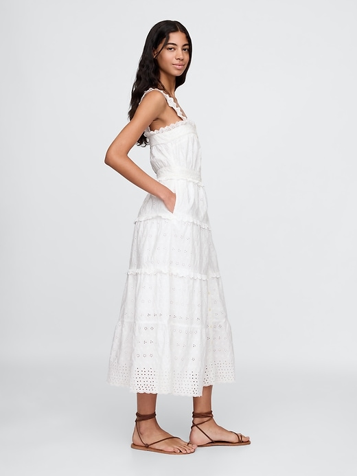 gap × dÔen abito midi con occhielli