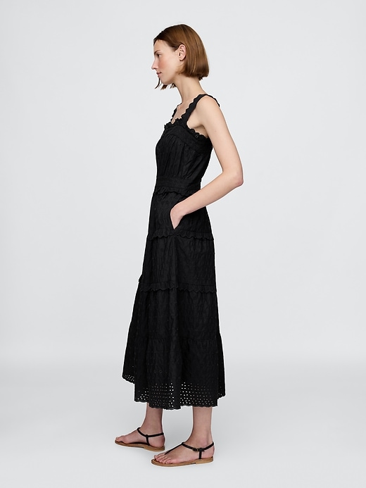 gap × dÔen abito midi con occhielli