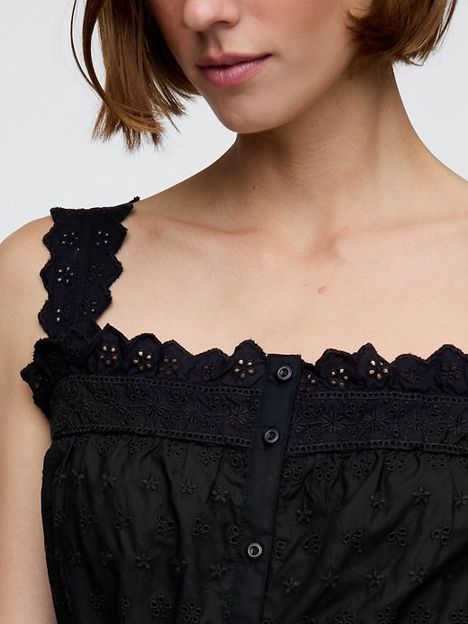 gap × dÔen abito midi con occhielli