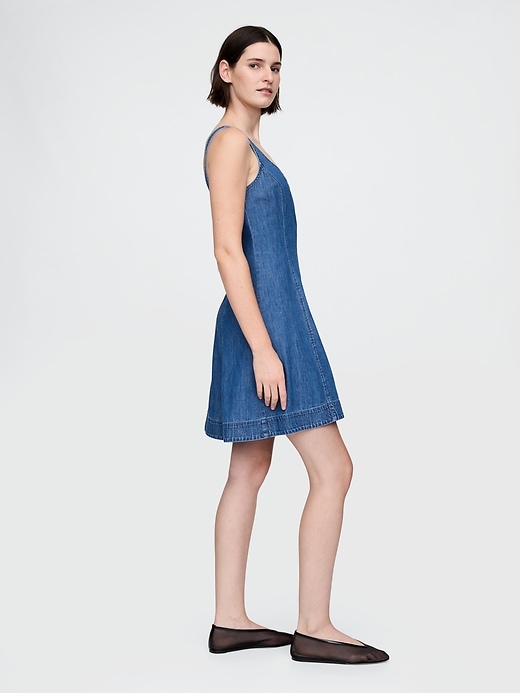 mini abito in denim