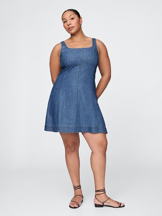 mini abito in denim