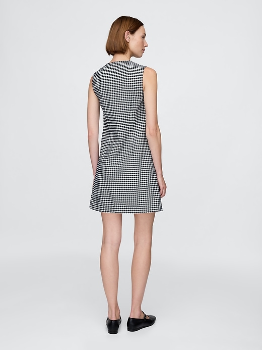 gap × dÔen mini abito in denim a quadretti