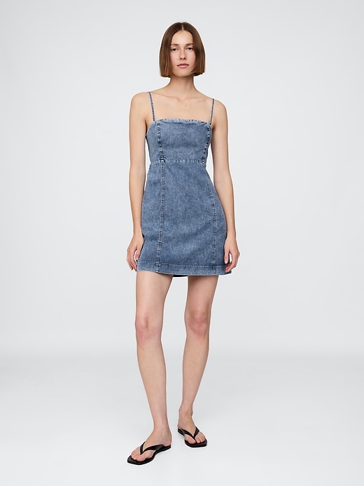 mini abito in denim ultra morbido