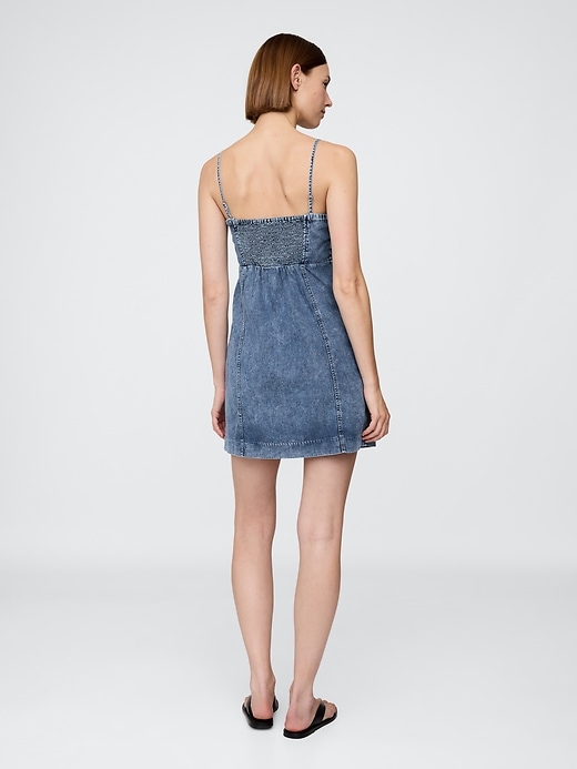 mini abito in denim ultra morbido