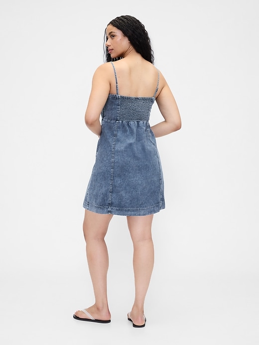 mini abito in denim ultra morbido