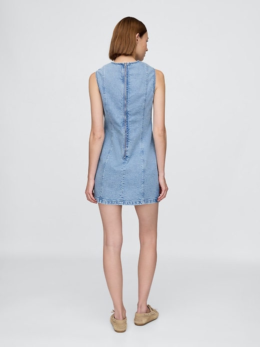mini abito a tubino in denim