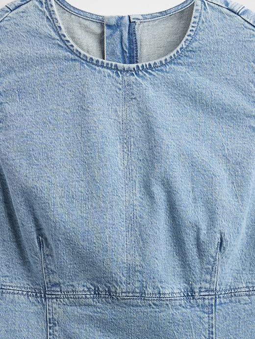 mini abito a tubino in denim