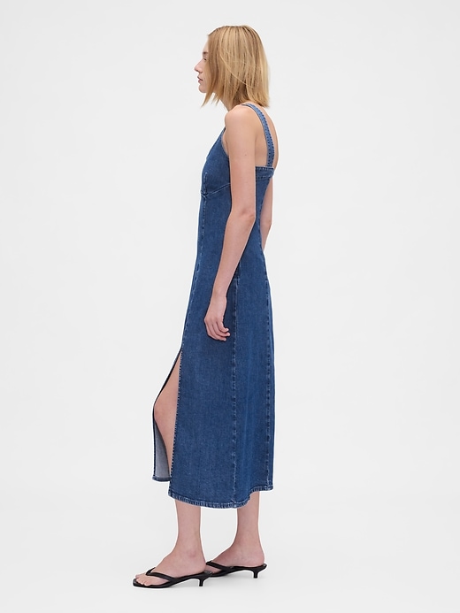 abito midi in denim