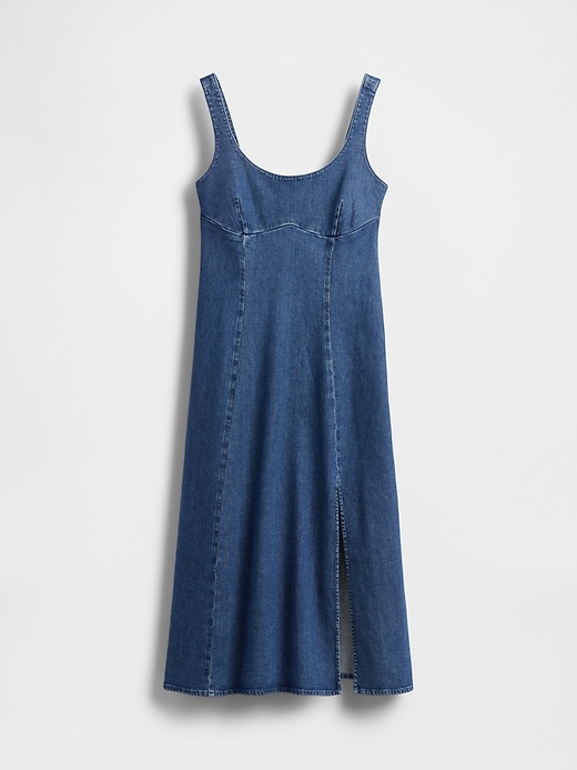 abito midi in denim