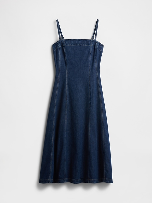 abito midi in denim