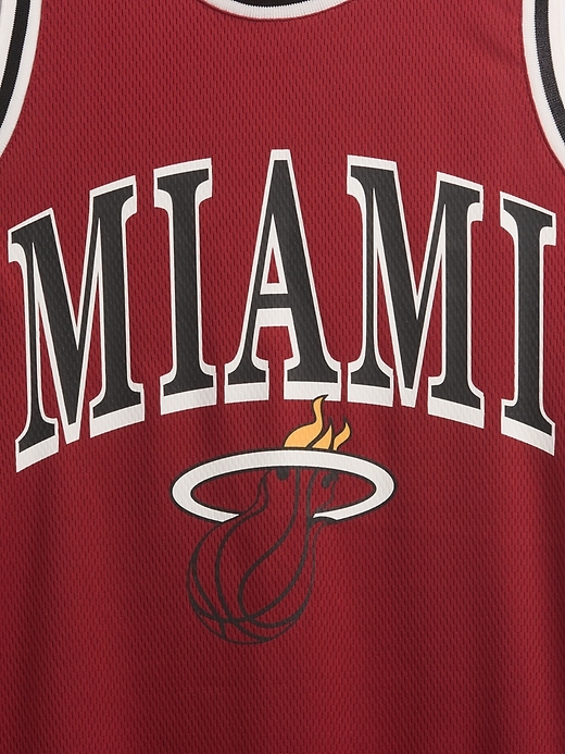 mini abito in maglia riciclata nba miami heat