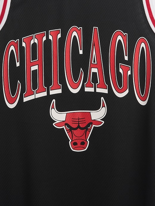 mini abito in maglia riciclata dei chicago bulls nba