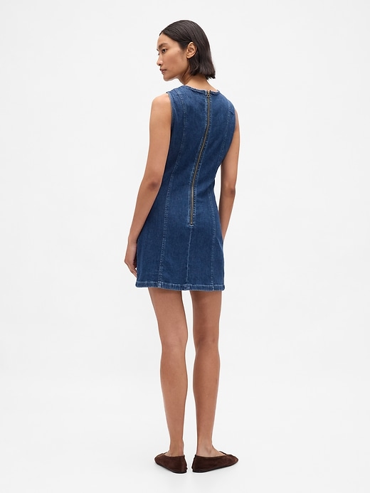 mini abito a tubino in denim