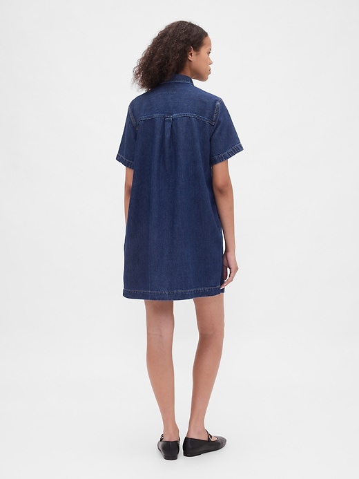 mini abito in denim ultra morbido