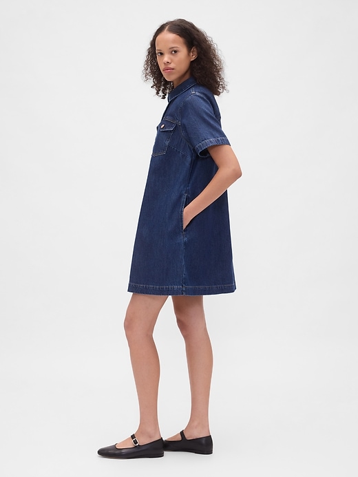 mini abito in denim ultra morbido