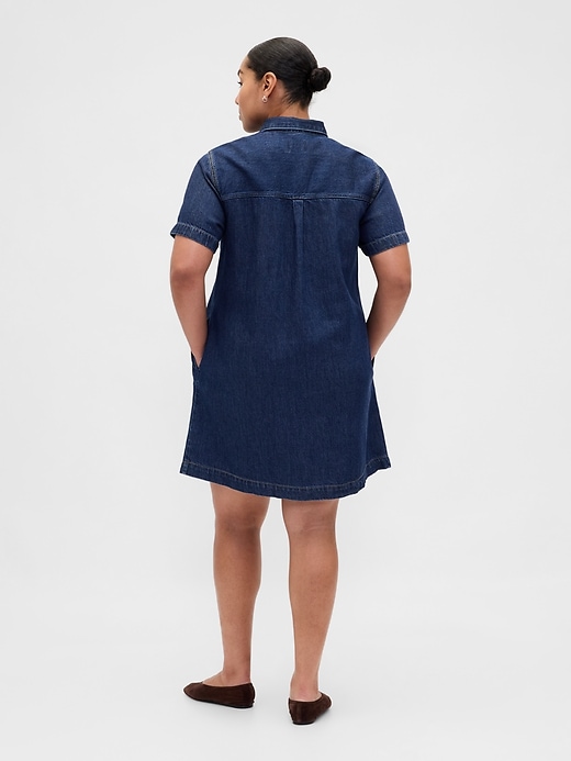 mini abito in denim ultra morbido