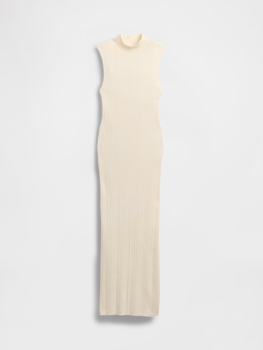 abito midi in maglia a coste