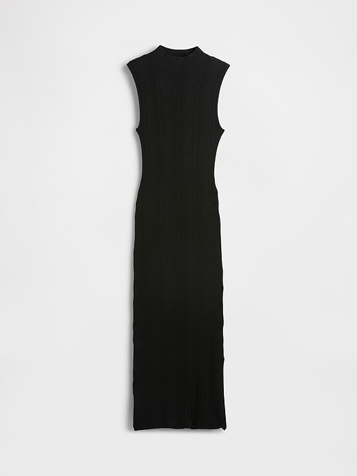 abito midi in maglia a coste
