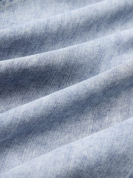 abito lungo in denim drappeggiato gapstudio