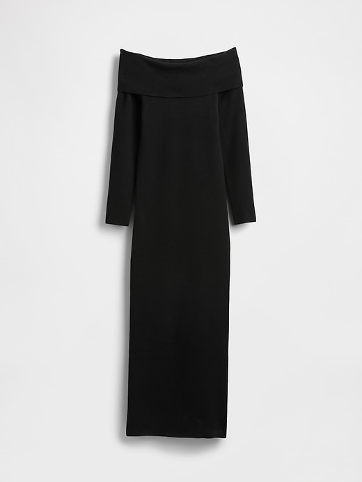 abito midi elasticizzato cashsoft con spalle scoperte