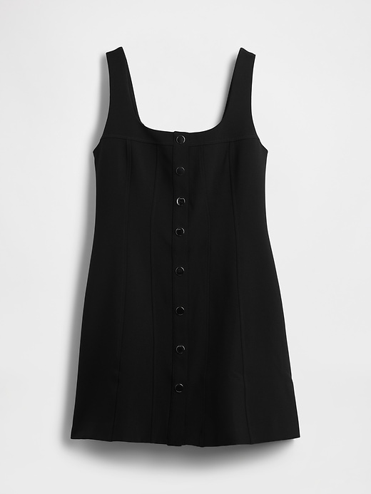 mini abito con cuciture bistretch