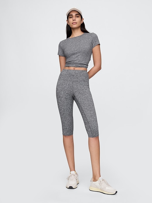 leggings corti in jersey a vita alta gapfit smooth