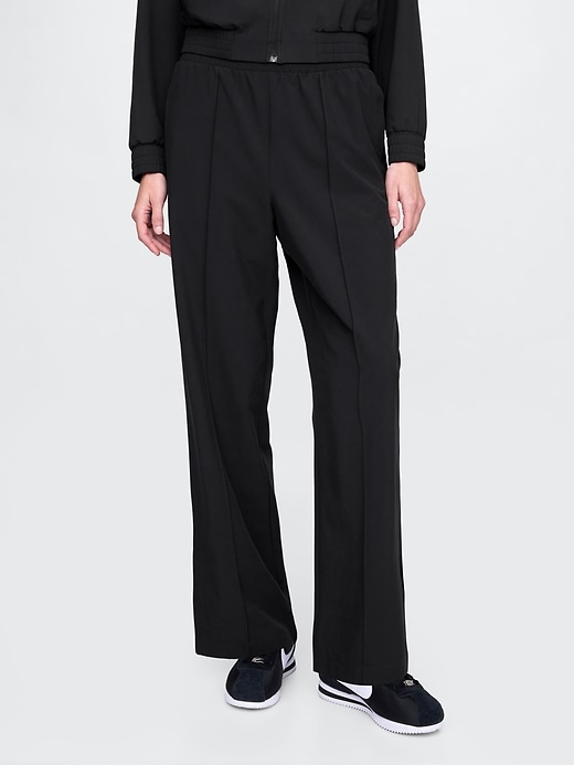 pantaloni gapfit tech a vita alta con orlo diviso