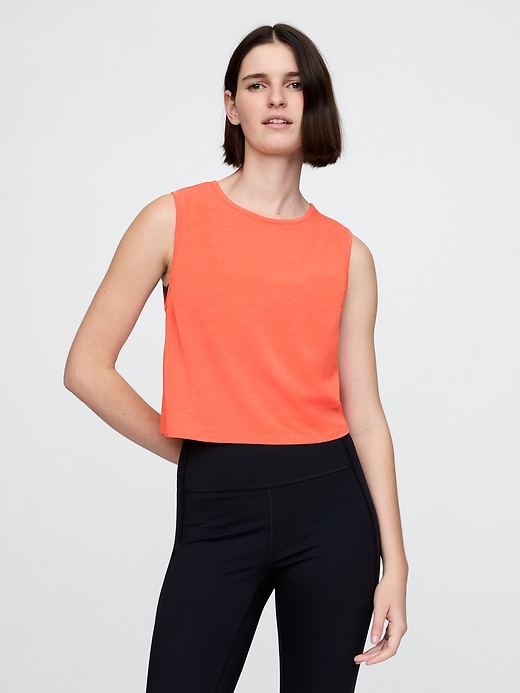 canotta sportiva gapfit breathe crop