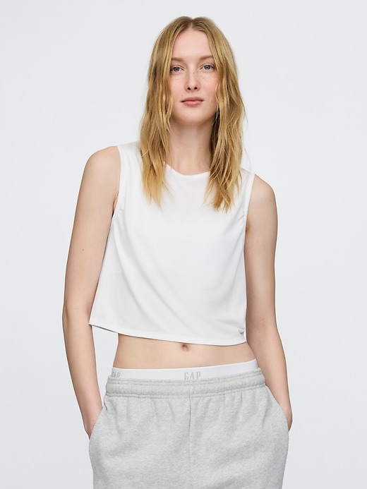 canotta sportiva gapfit breathe crop