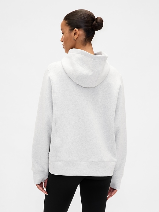 felpa con cappuccio oversize gapfit con cerniera a un quarto