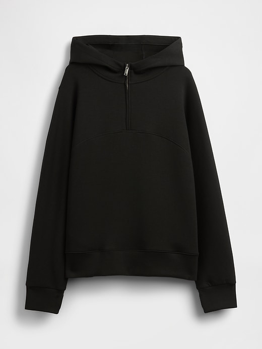 felpa con cappuccio oversize gapfit con cerniera a un quarto