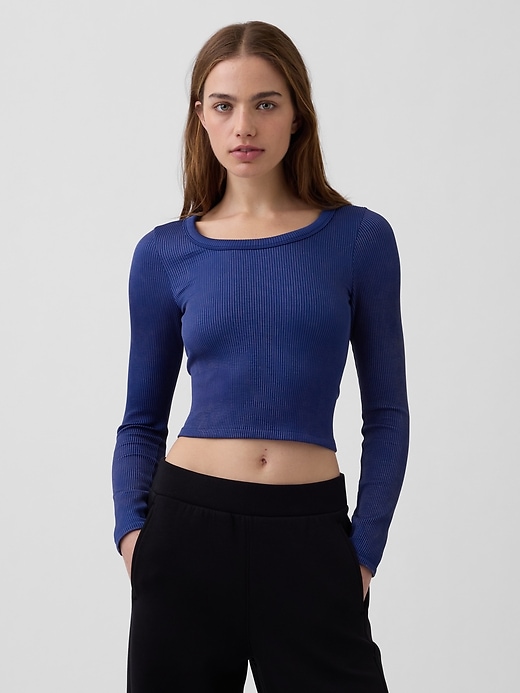 top corto a coste senza cuciture gapfit