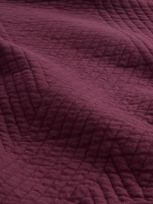 pullover trapuntato jacquard con mezza zip gapfit