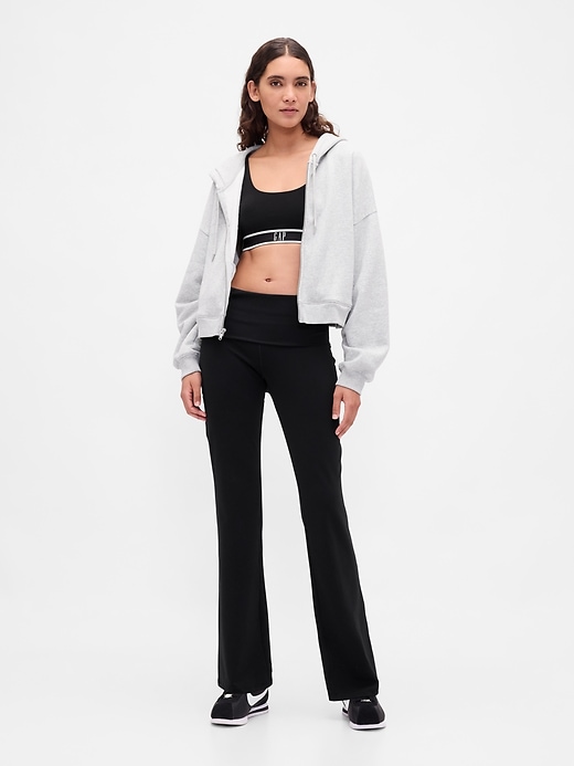 leggings gapfit smooth foldover mini flare
