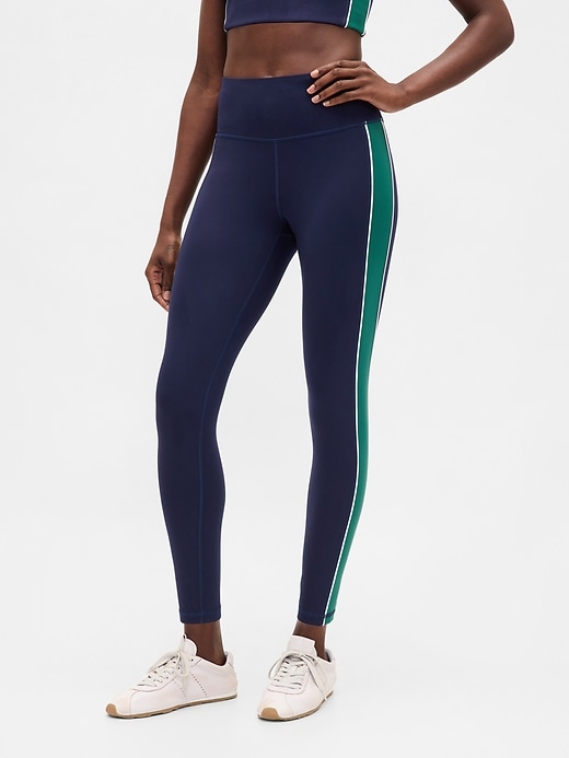 leggings a righe lunghe gapfit high rise power