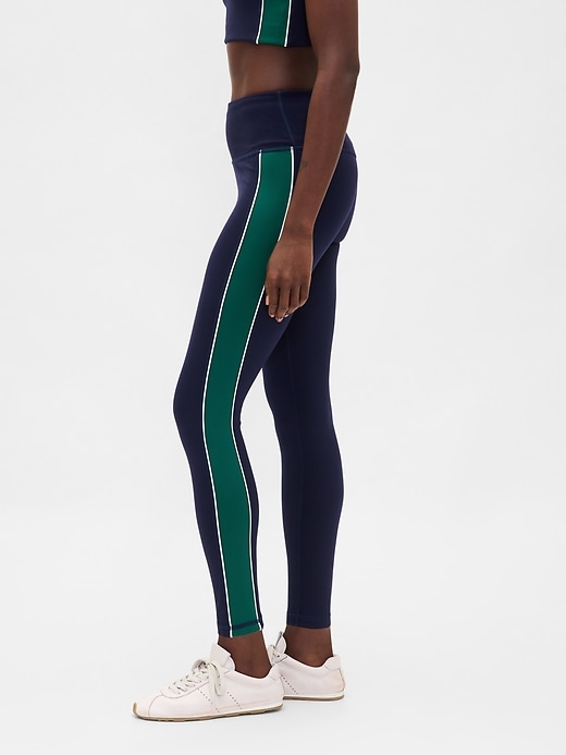 leggings a righe lunghe gapfit high rise power