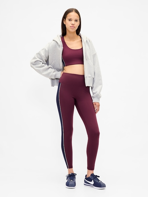 leggings a righe lunghe gapfit high rise power