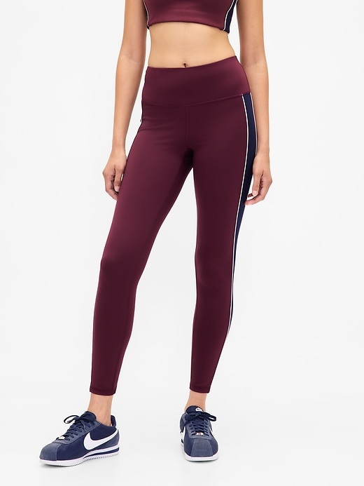 leggings a righe lunghe gapfit high rise power