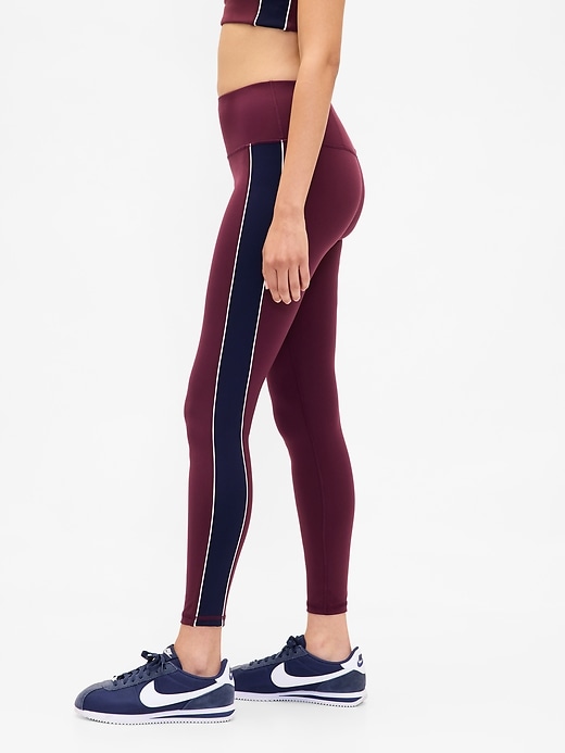 leggings a righe lunghe gapfit high rise power